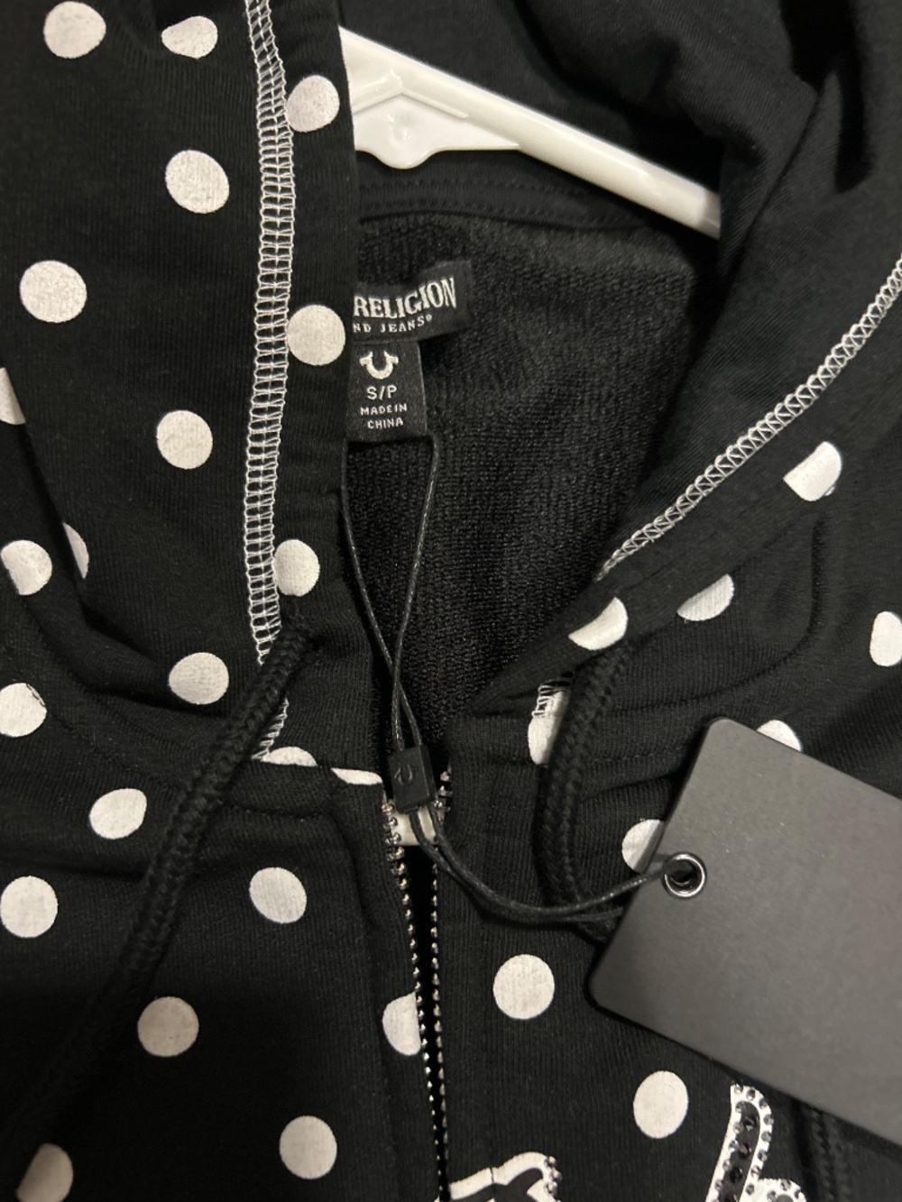 True Religion polka dot fitted zip hoodie set - Picture 6 of 10